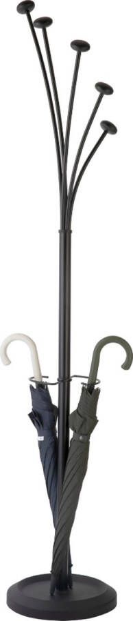 Brasq Kapstok Chicago Kapstok staand Kapstokken 188 x 35 x 35 cm Zwart - Foto 1