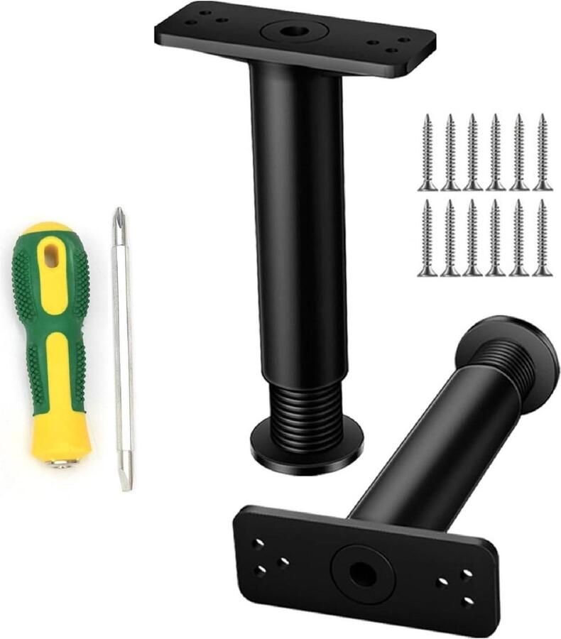 Brenzoos Bedframe Steunpoten Verstelbare Bedpoten Meubelverhoging Houder 2 stuks In Hoogte Verstelbaar Kast Televisiekast Bank Nachtkastje Leerstoel Kast