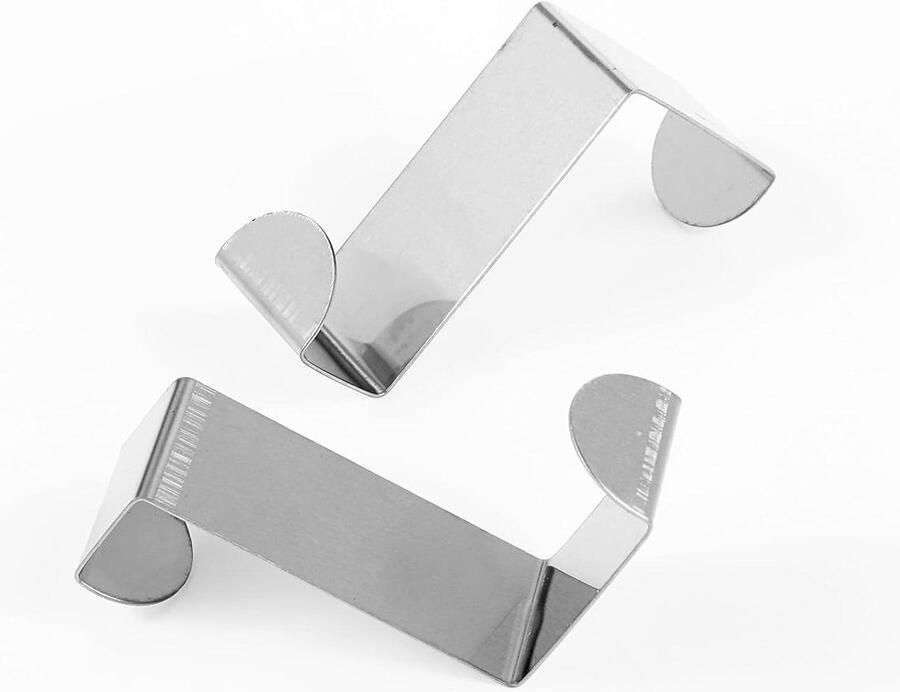 Brenzoos Functionele deurhaken van roestvrij staal voor keukenkasten en badkamer 4 stuks Ophanghaken