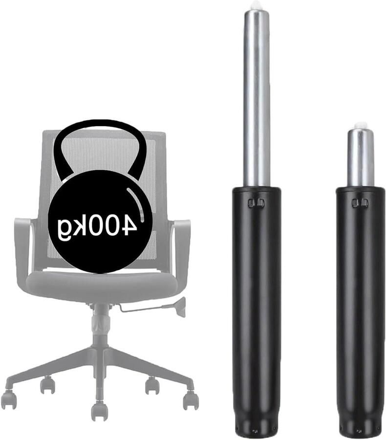 Brenzoos Gasveer bureaustoel tot 450 kg gasveren 270-390 mm zwart gasdrukdemper draaistoel 2 stuks