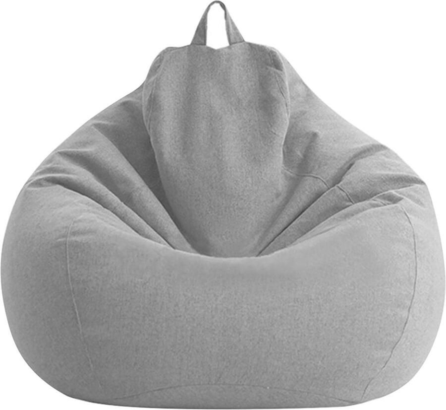 Brenzoos Stoelhoes voor Zitzak Stoel of Bank Lichtgrijze Cover voor Zitzak Zonder Vulling Geschikt voor Indoor en Outdoor Gebruik Volwassenen & Kinderen Voor Thuis in de Woonkamer 39x47 inch