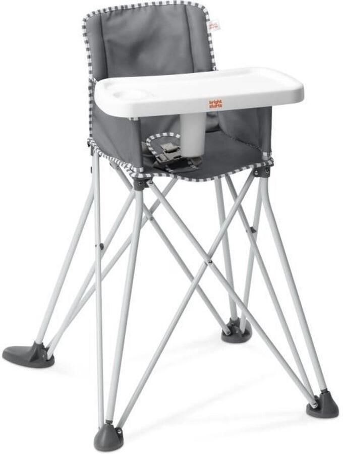 Bright starts BRIGHT STARS Pop N Dine Opvouwbare draagbare kinderstoel voor onderweg lichtgewicht gemakkelijk schoon te maken inclusief draagtas