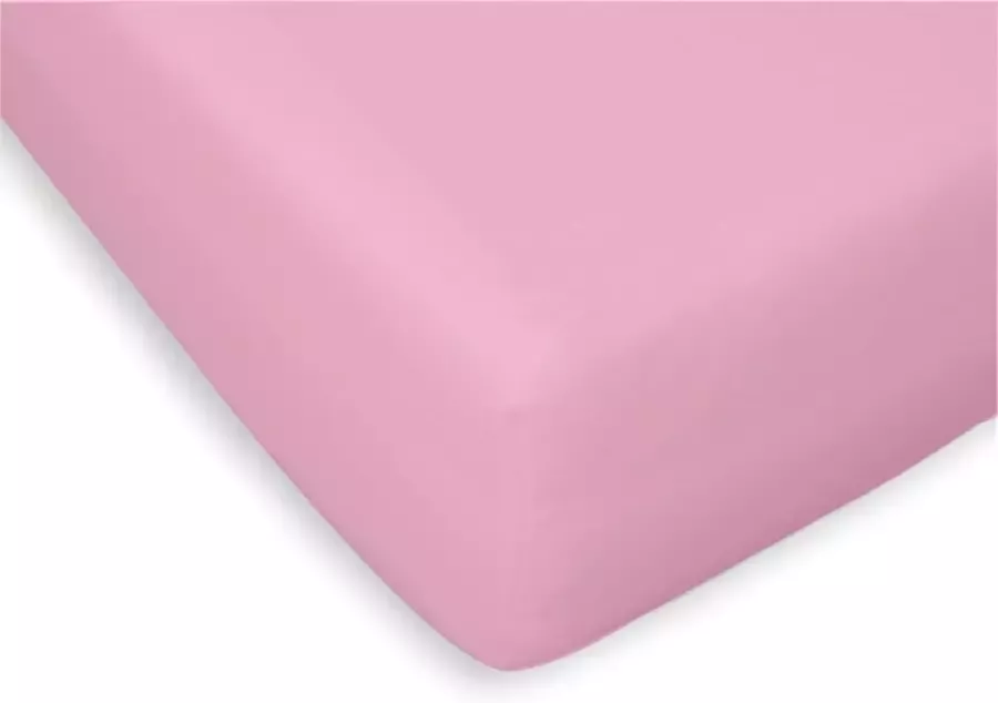 Briljant Baby Jersey katoenen hoeslaken ledikant licht roze 60 x 120 cm