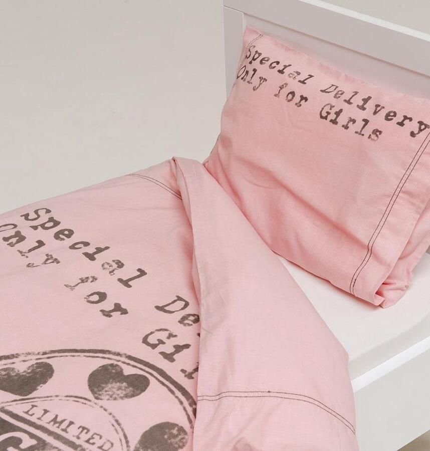 Briljant Emily kinder dekbedovertrek Pink Ledikant (100x135 cm + 1 sloop)