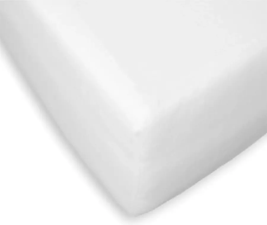 Briljant Home Hoeslaken Percal voor Topdekmatras Wit 1-persoons ( 80x200 cm )