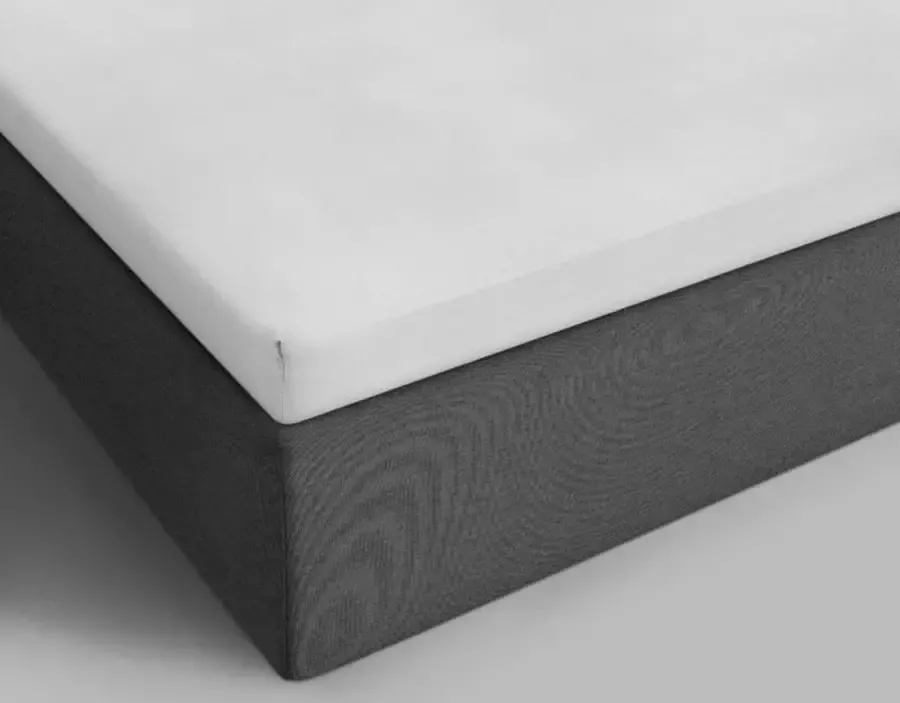 Briljant Home Hoeslaken voor topdekmatras Percal katoen Wit Lits-jumeaux (180x210 220 cm)