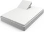 Briljant Home Molton Splittopper Hoeslaken voor topdekmatras met split 160x200 Matrasbeschermer 100% katoen Wit - Thumbnail 2