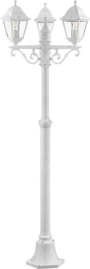 Brilliant Brillant Nissie buitenlantaarn 3-vlammig wit 3x A60 E27 60W geschikt voor normale lampen (niet meegeleverd)