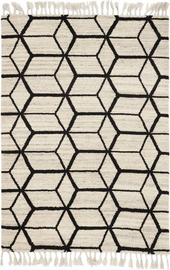 Brink & Campman Brink en Campman Arabiska Geometrisk 63301 Vloerkleed 140x200 Rechthoek Laagpolig Tapijt Modern Beige Zwart - Foto 2