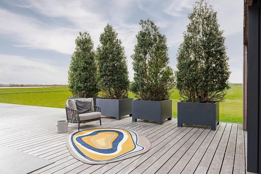 Brink & Campman Brink en Campman Brink en Campman Habitat Aura Ochre Outdoor 477306 Vloerkleed 250x350 Ovaal Buiten Laagpolig Tapijt Modern Meerkleurig - Foto 2