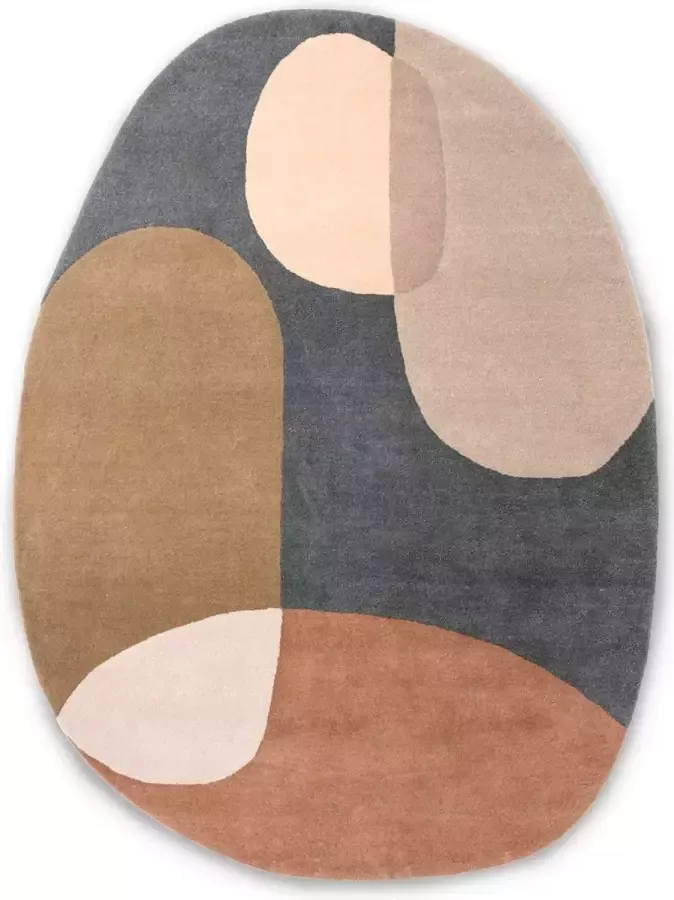 Brink & Campman Brink en Campman Brink en Campman Miller Fall 095105 Vloerkleed 200x280 Ovaal Rond Laagpolig Rond Tapijt Modern Meerkleurig - Foto 2