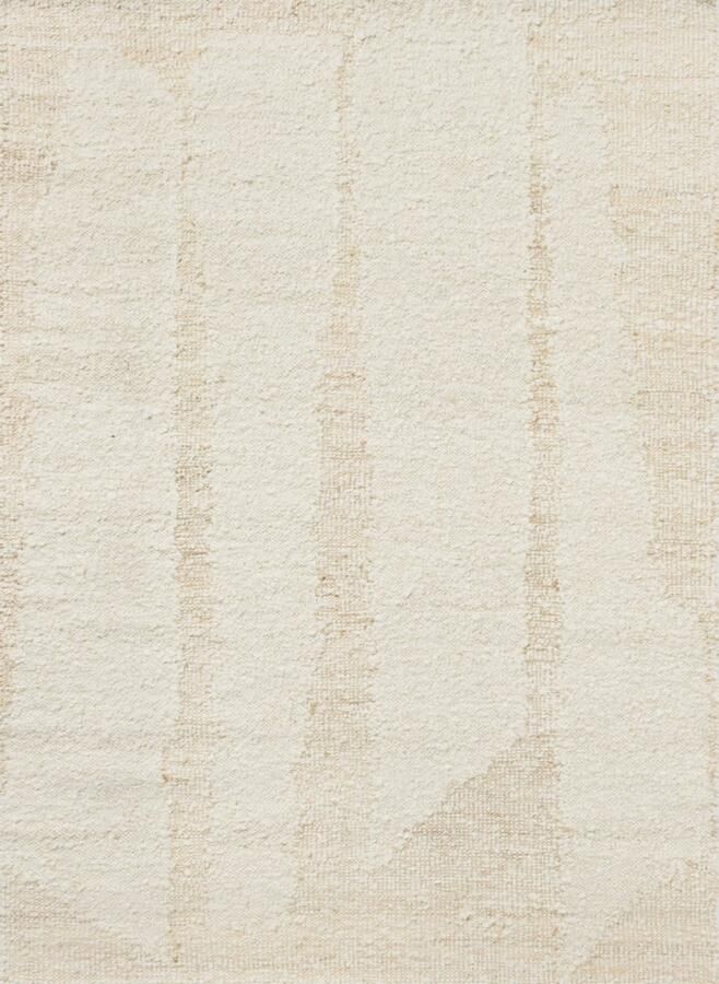 Brink & Campman Craft Fundament Wool White 149309 Vloerkleed 250 x 350 cm White Ivory Rectangular Wool Jute Cotton Living room Bedroom Dining room Abstract Modern Scandinavian
