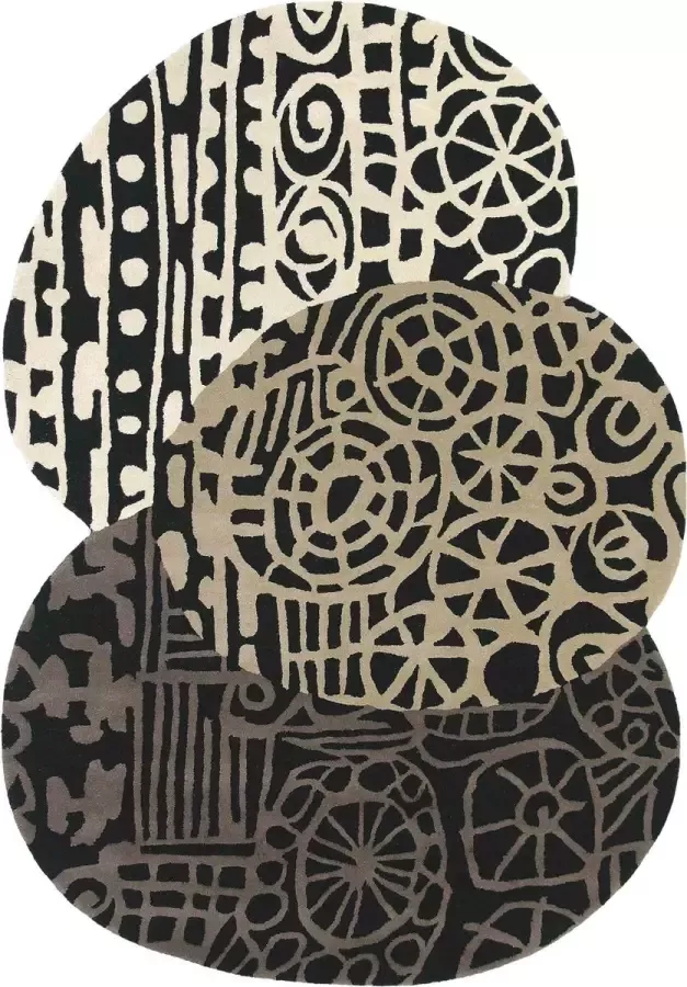 Brink & Campman Brink en Campman Estella Fossil 84204 Vloerkleed 140x200 Rechthoek Laagpolig Tapijt Modern Meerkleurig - Foto 2