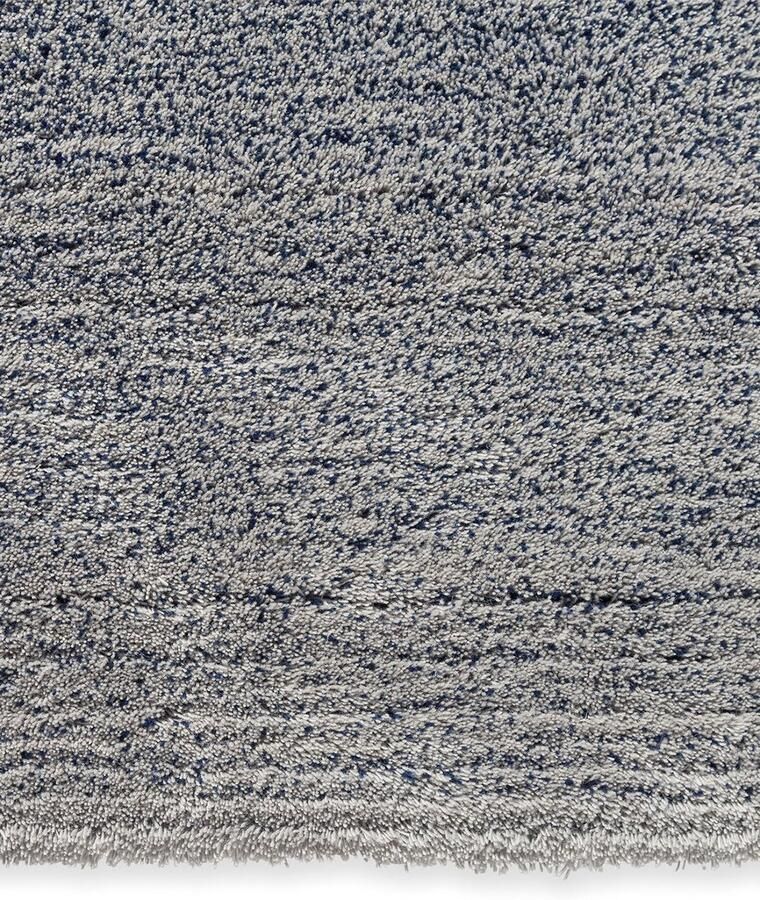 Brink & Campman Shade Low Silver Polar Night 010104 Vloerkleed 200 x 300 cm Blue Rectangular Wool Dining room Living room Gradation Industrial Modern