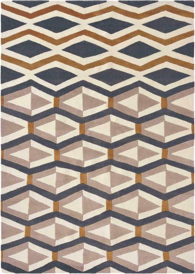 Brink & Campman Brink en Campman Yara Artdeco 33504 Vloerkleed 170x240 Rechthoek Laagpolig Tapijt Modern Meerkleurig