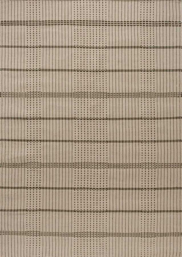 Brink & Campman Zona Stitch Olive 497707 Vloerkleed 200 x 280 cm Beige Rectangular PET Dining room Living room Kitchen Terrace Geometric In & Outdoor Retro Modern