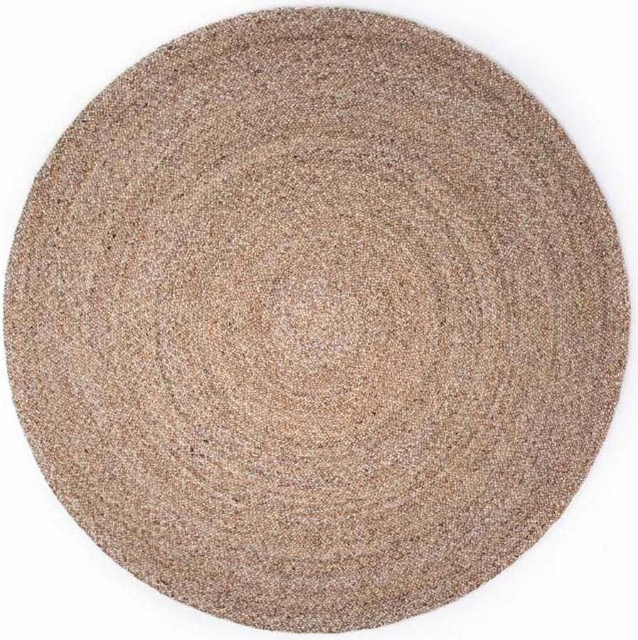Brinker carpets Bellano Beige 142 Vloerkleed Ø 200 cm Beige Round Viscose Wool Dining room Living room Mottled Bohemian Country Modern - Foto 2
