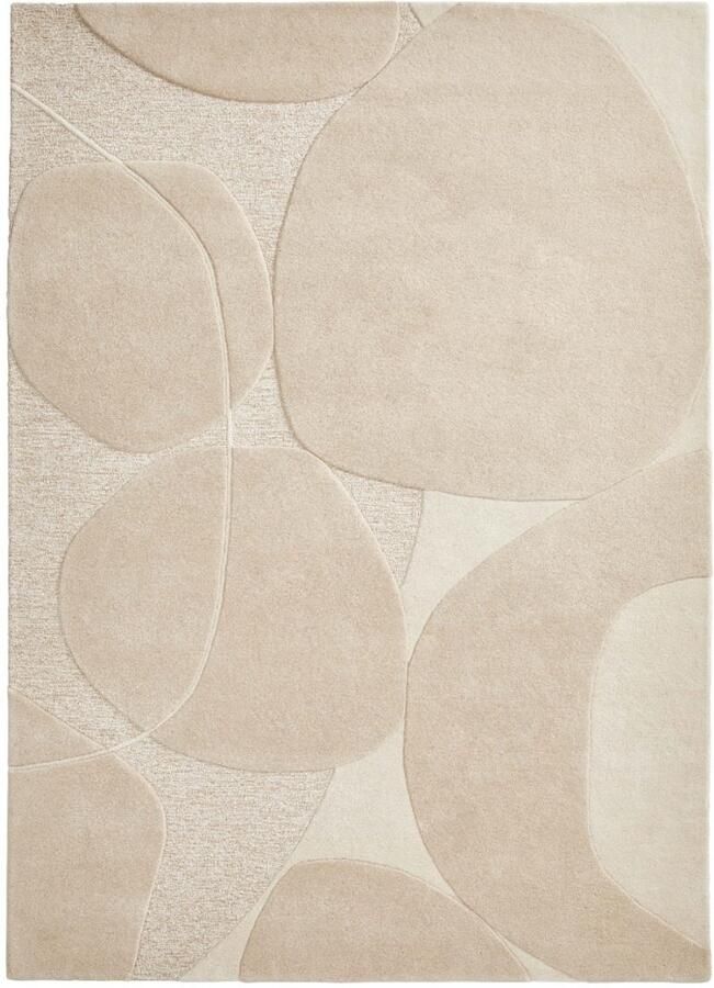 Brinker carpets Bolsena Beige Vloerkleed 170 x 230 cm Beige Rectangular Wool Dining room Living room Geometric Abstract Bohemian Country Modern