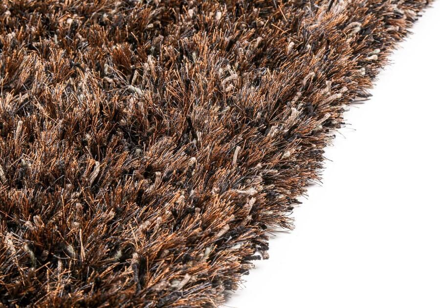 Brinker carpets New Paulo Anthracite Mix 770 Vloerkleed 200 x 300 cm Bruin Rectangular Polyester Woonkamer Gespikkeld Shaggy Hoogpolig Industriëel Modern