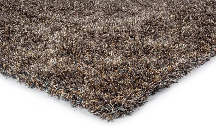 Brinker carpets New Paulo Dark Blue Bronze 270 Vloerkleed 200 x 300 cm Veelkleurigcolor Rectangular Polyester Woonkamer Gespikkeld Shaggy Hoogpolig Industriëel Modern