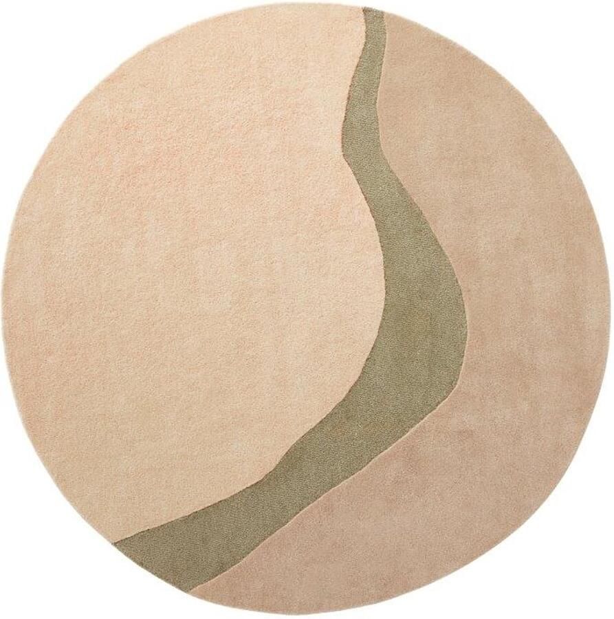 Brinker carpets vloerkleed organix khaki ø 200