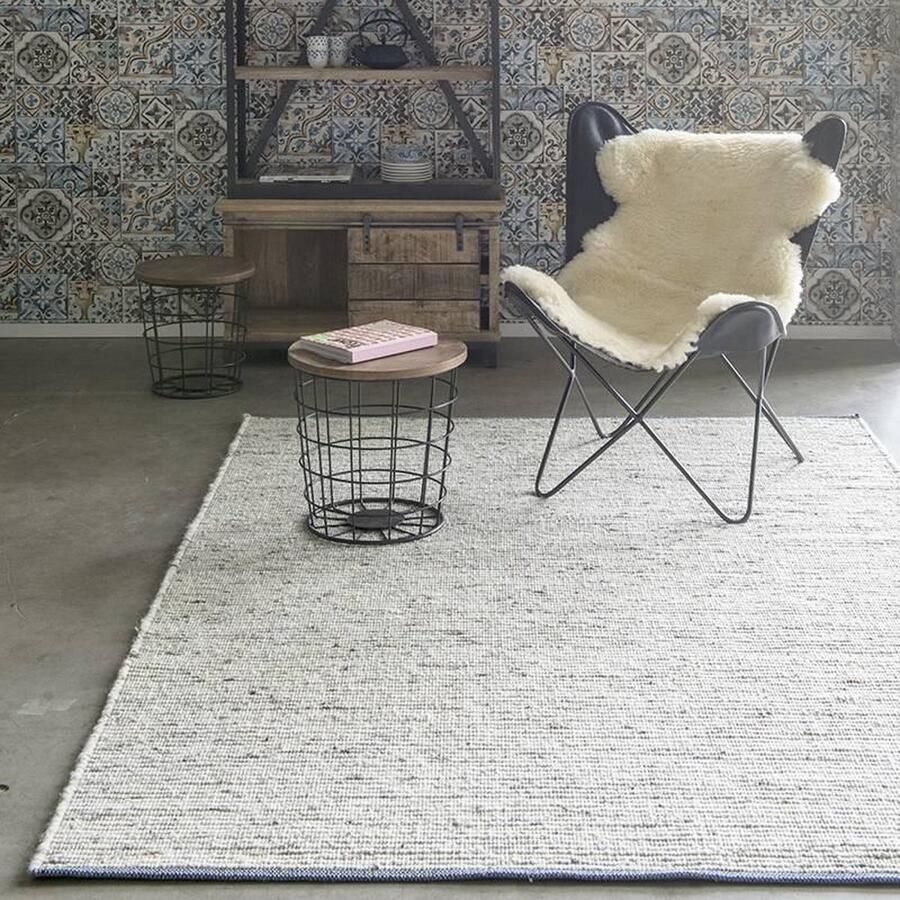 Brinker carpets Wollen vloerkleed Alta 185 Blauw 200x300cm