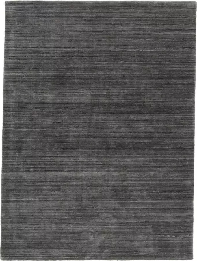 Brinker carpets Feel Good Palermo Castle Grey Vloerkleed 200x300 Rechthoek Laagpolig Tapijt Modern Antraciet