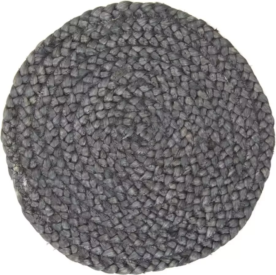 Brinker carpets Festival Circle Anthracite Vloerkleed 240 cm rond Laagpolig Rond Tapijt Industrieel Antraciet