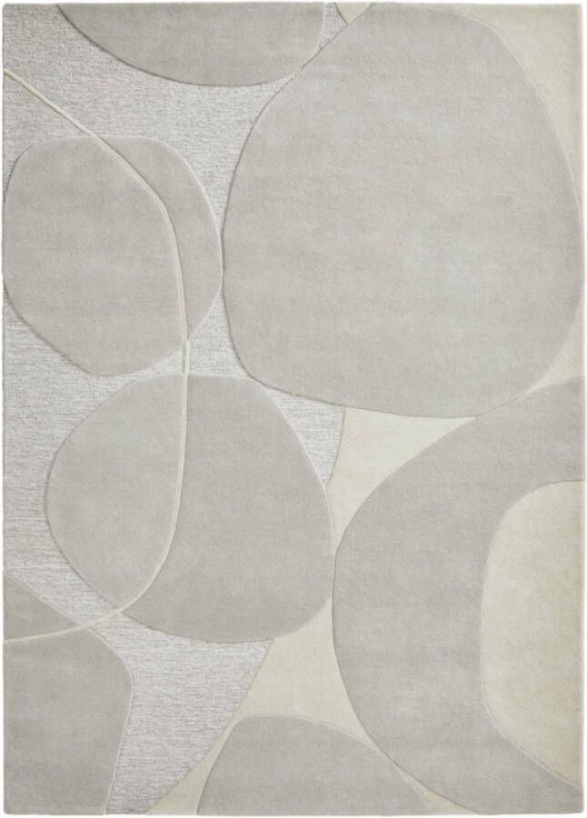 Brinker carpets Bolsena Grey Vloerkleed 200 x 300 cm Grey Rectangular Wool Dining room Living room Geometric Abstract Industrial Modern