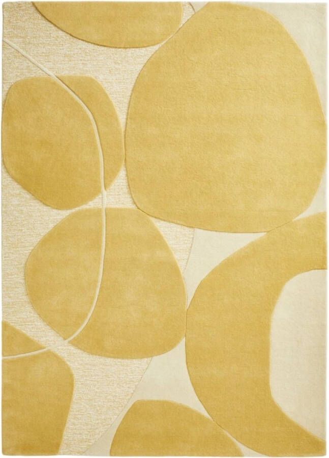 Brinker carpets Bolsena Wild Wonder Vloerkleed 200 x 300 cm Yellow Rectangular Wool Dining room Living room Geometric Abstract Modern