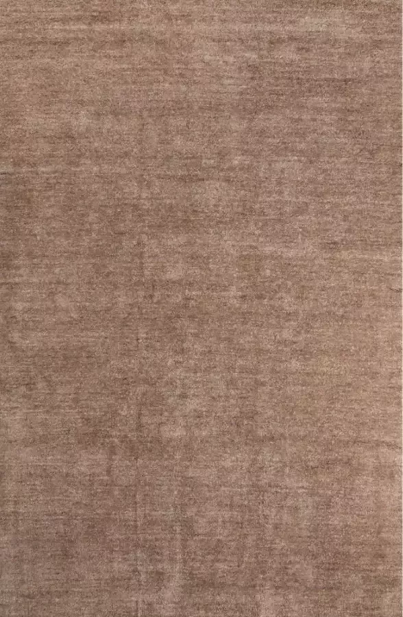 Brinker carpets New Berbero Light Brown Vloerkleed 200 x 300 cm Brown Rectangular Wool Living room Plain Bohemian Country Modern