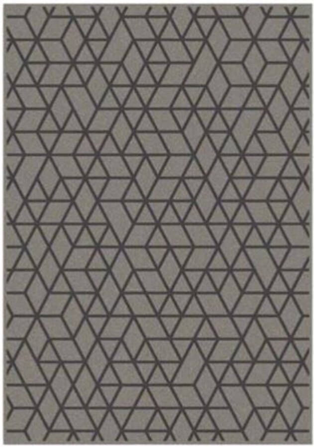 Brinker Vloerkleed Ensuite Graphix Grey Anthracite 160x230