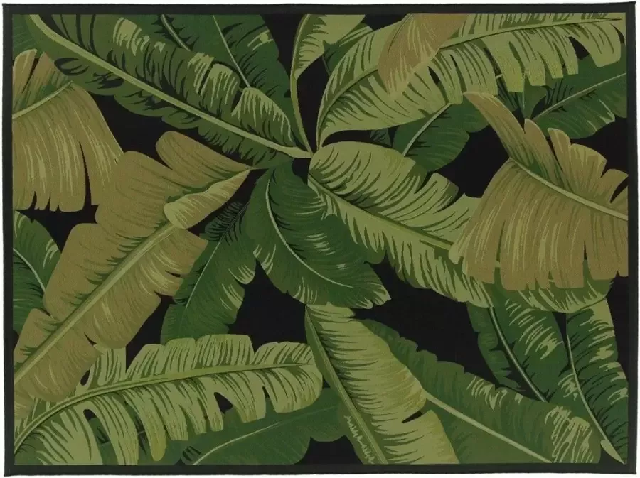 Brinker Vloerkleed Nature Leaves black Festival 160 x 230 cm