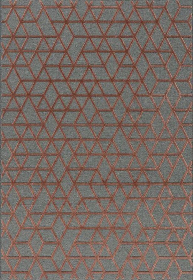 Brinker Vloerkleed White Label Chiara Grey red 160x230