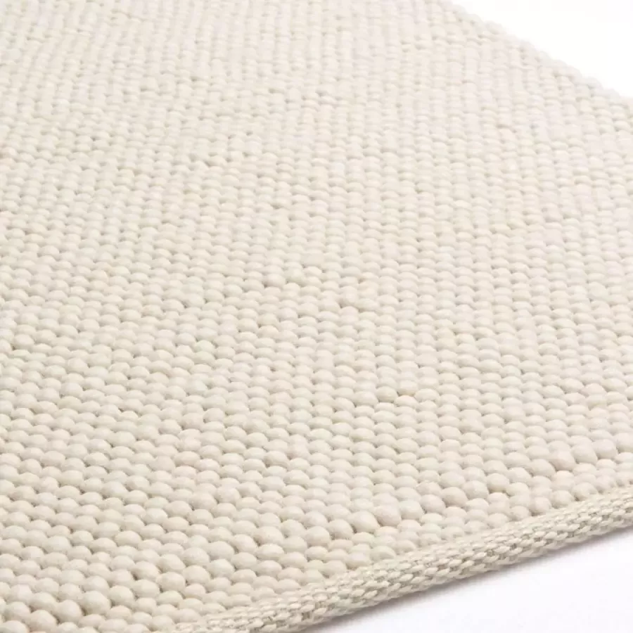 Brinker Wollen vloerkleed Greenland 1 Ivoor Wit 170 x 230 (M)