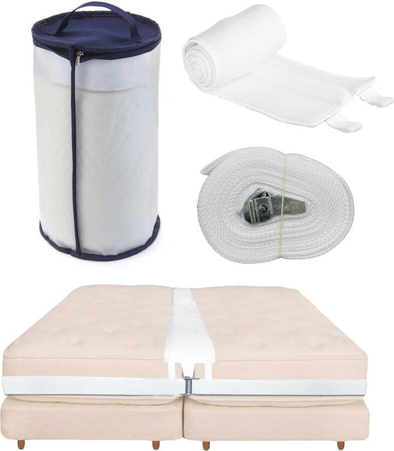 Brinkie Matraswig met band Als Beste Getest Bedbinder Liefdesbrug Lovebridge Matraswiggen Matraswig Deluxe Bed Connector Matras Connector Bed Bridge