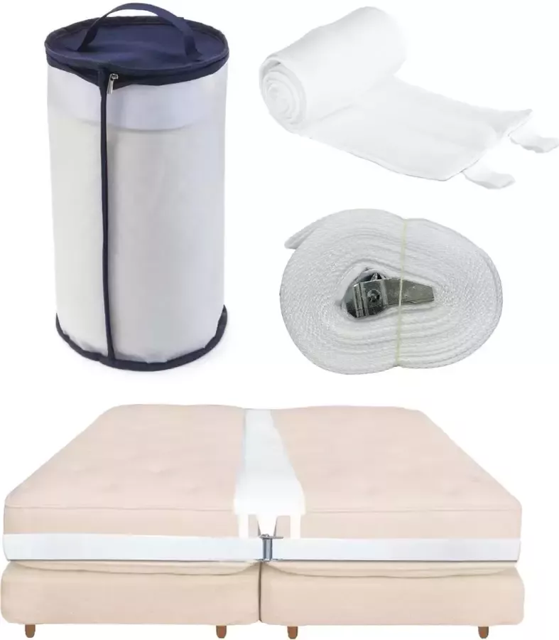 Brinkie Matraswig met band Als Beste Getest Bedbinder Liefdesbrug Lovebridge Matraswiggen Matraswig Deluxe Bed Connector Matras Connector Bed Bridge