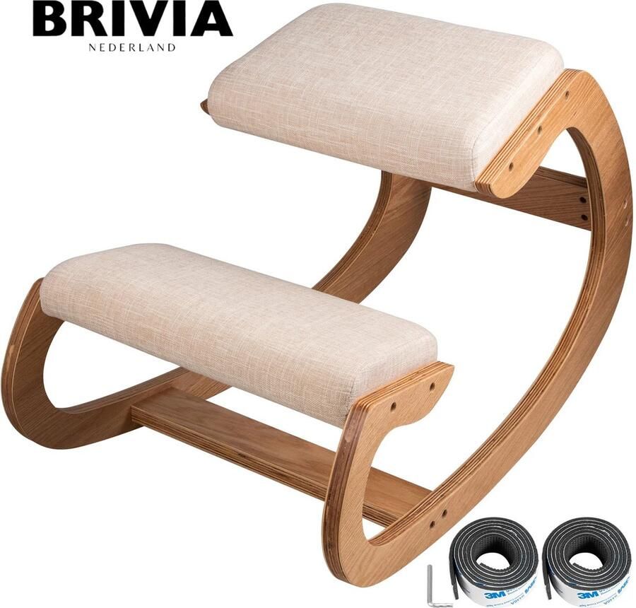 Brivia Kniestoel Ergonomisch Balans Stoel Kniestoelen Kniestoel Zonder Rugleuning Balans Kruk Werk Kruk Ergonomische Bureaustoel Ergonomische Kniestoel Lichaamshouding Rug Ondersteuning - Foto 2