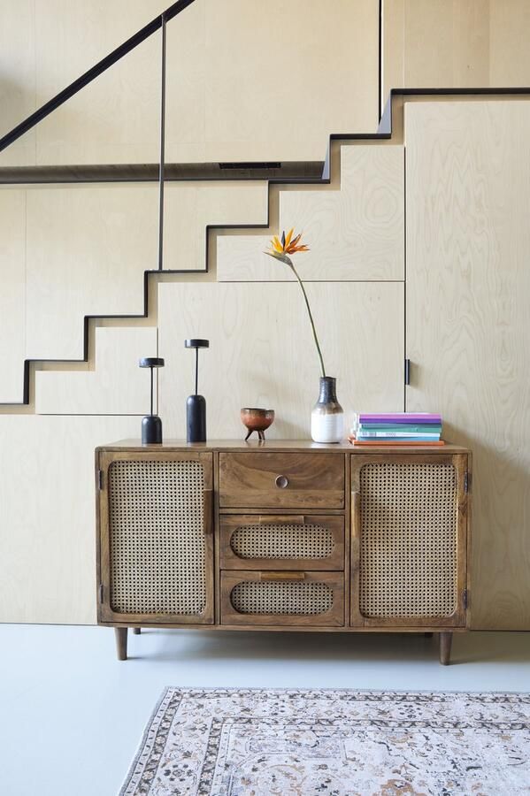 Brix Dressoir June Mangohout met webbing 130cm - Foto 2