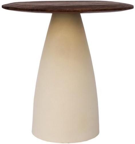 Brix Organische Salontafel Marron met houten blad 50 cm Bruin - Foto 2