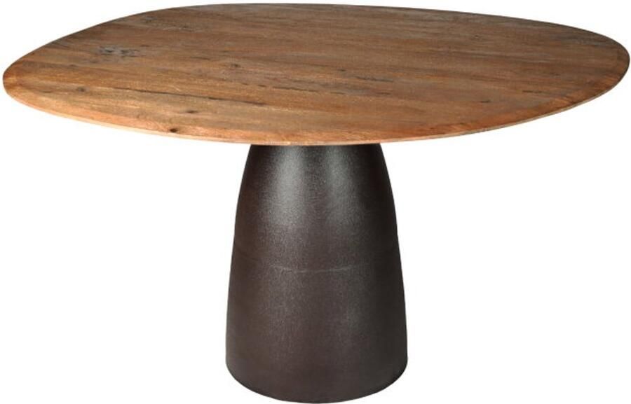 Brix Organische Eettafel Marron Mangohout 140cm Espresso