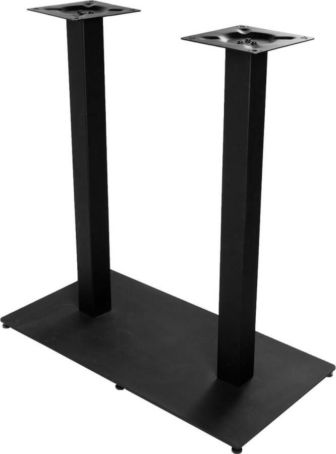 Bronx71 Bartafelonderstel Tomi bistro dubbel metaal zwart 105 cm