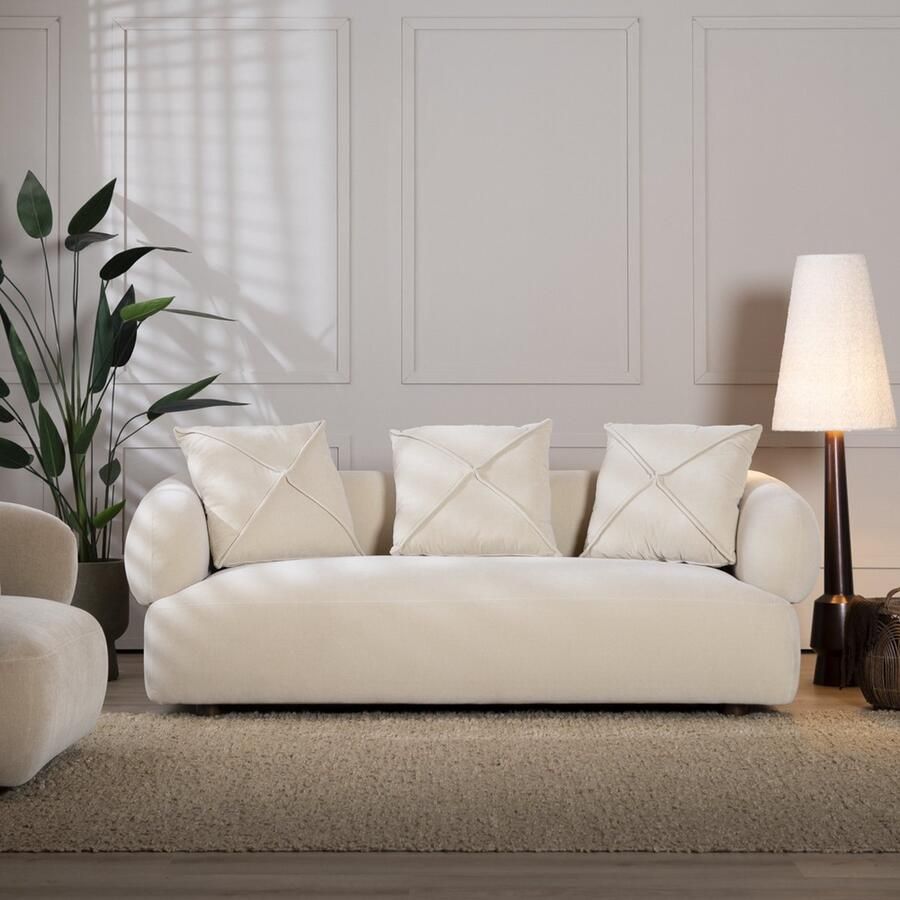 Bronx71 3-zitsbank Palermo velvet beige