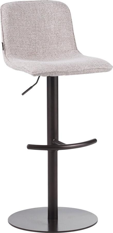 Bronx71 Barkruk Jack gemêleerde stof off white bruin 60-82 cm barstoel - Foto 2