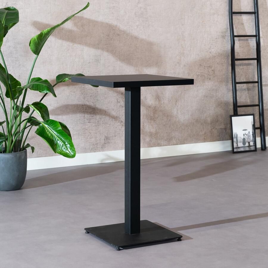 Bronx71 Bartafel Nils melamine zwart 60 x 60 x 109 cm