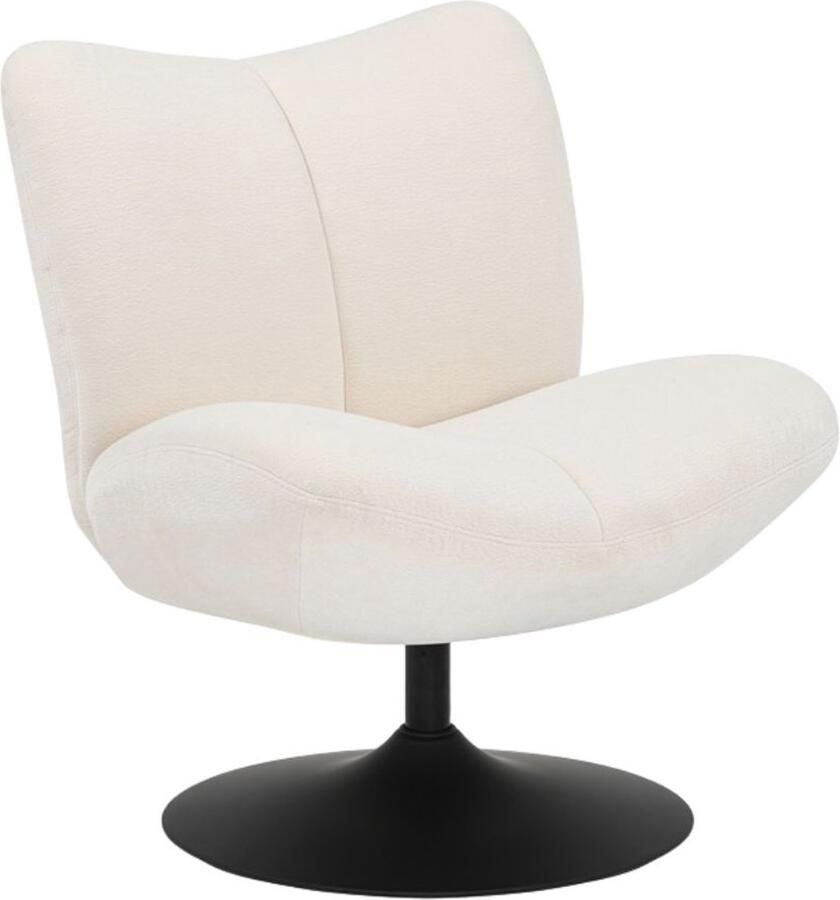 Bronx71 Draaifauteuil Lise chenille off white