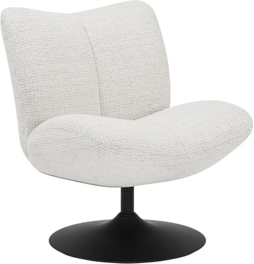 Bronx71 Draaifauteuil Moira gemêleerde stof beige