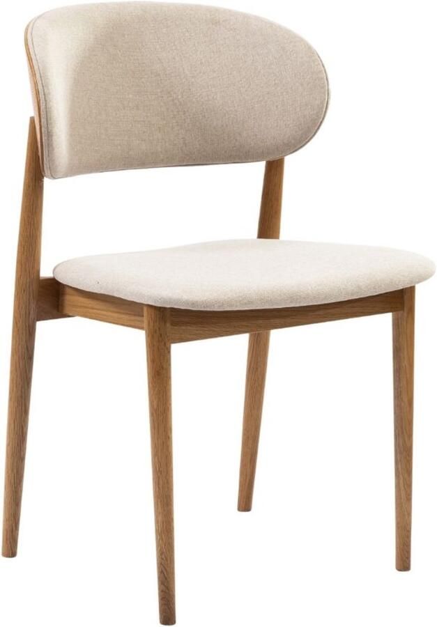 Bronx71 Eetkamerstoel Bohdi linnen off white stoel