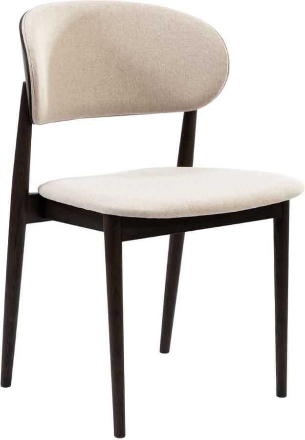 Bronx71 Eetkamerstoel Bohdi linnen walnoot stoel