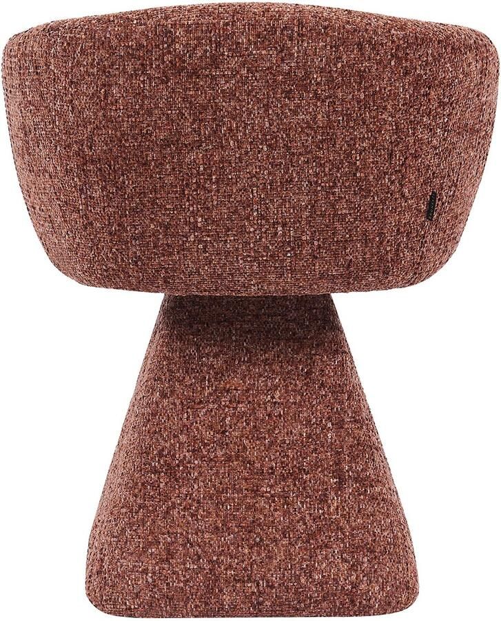 Bronx71 Eetkamerstoel Lenn draaibaar chenille koper stoel - Foto 2